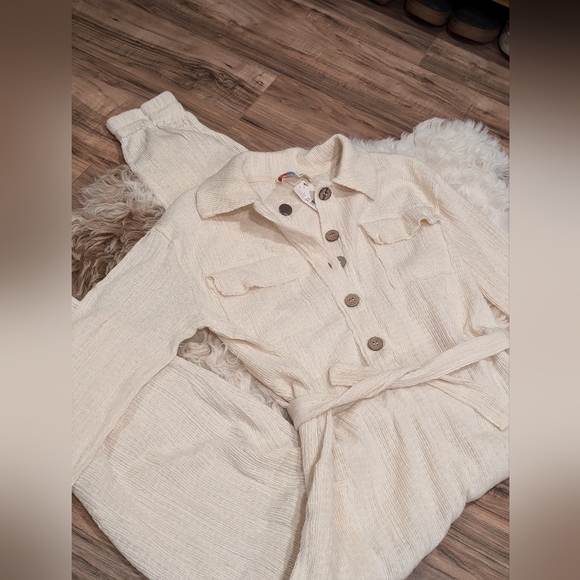 Free People Pants - FP Beach Cream Jumpsuit NWT